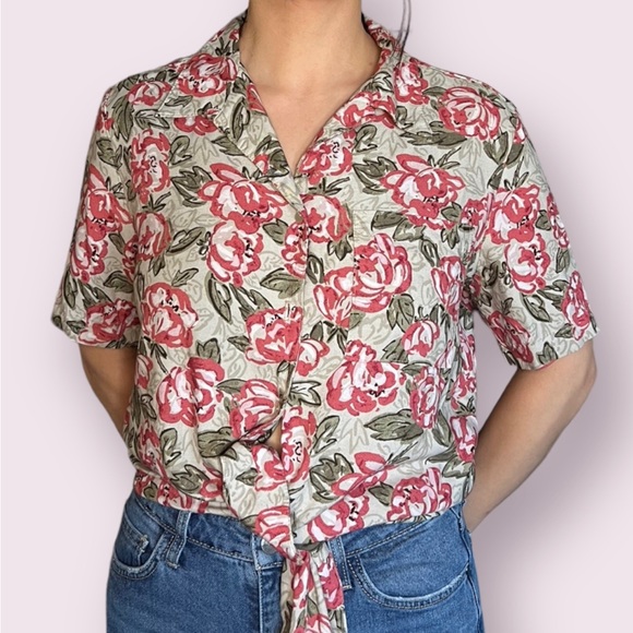 Vintage Nordstrom Floral Top - Picture 1 of 5